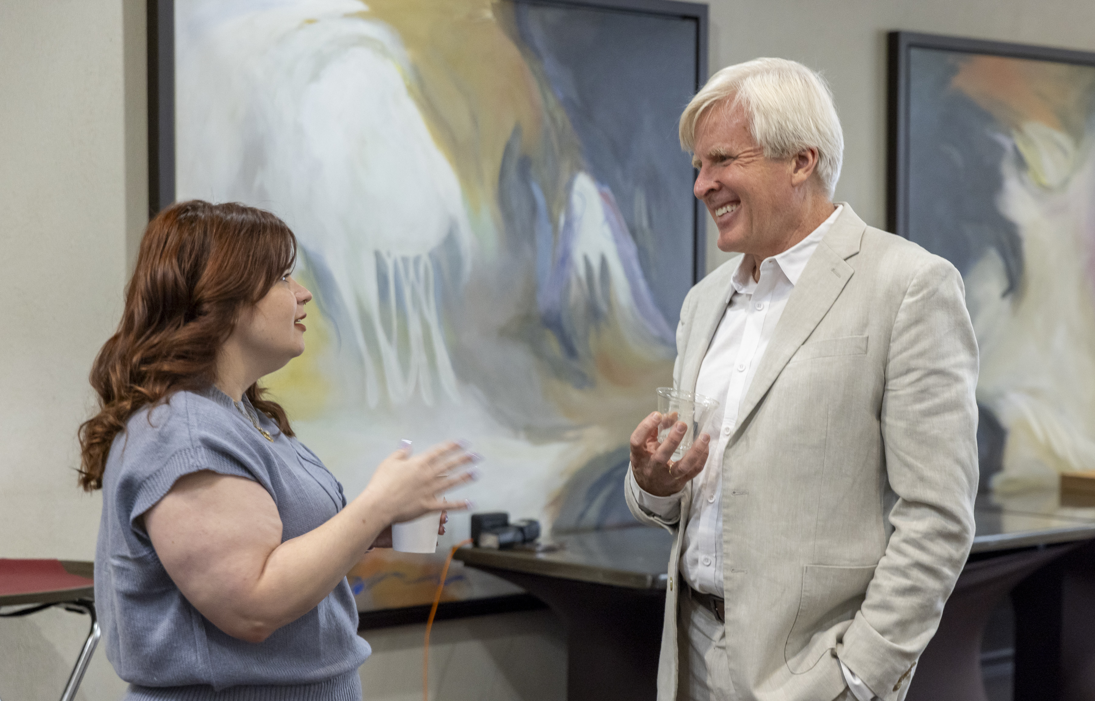 Brittany Morris and Robert Brauneis during a break at the 2026 IPIL National Conference
